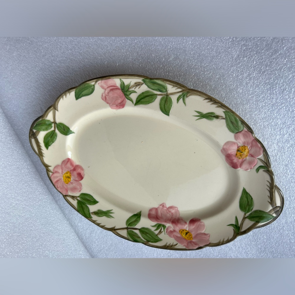 Franciscan Desert Rose Oval Serving Platter. Vintage.  Made in USA